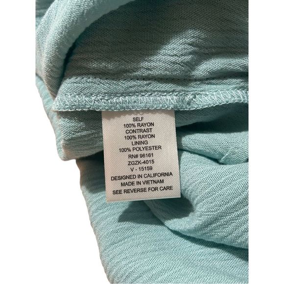 Women’s Tiered Color Block Smocked Maxi Dress-Tie Sleeves-See Description on SZ - Picture 15 of 16